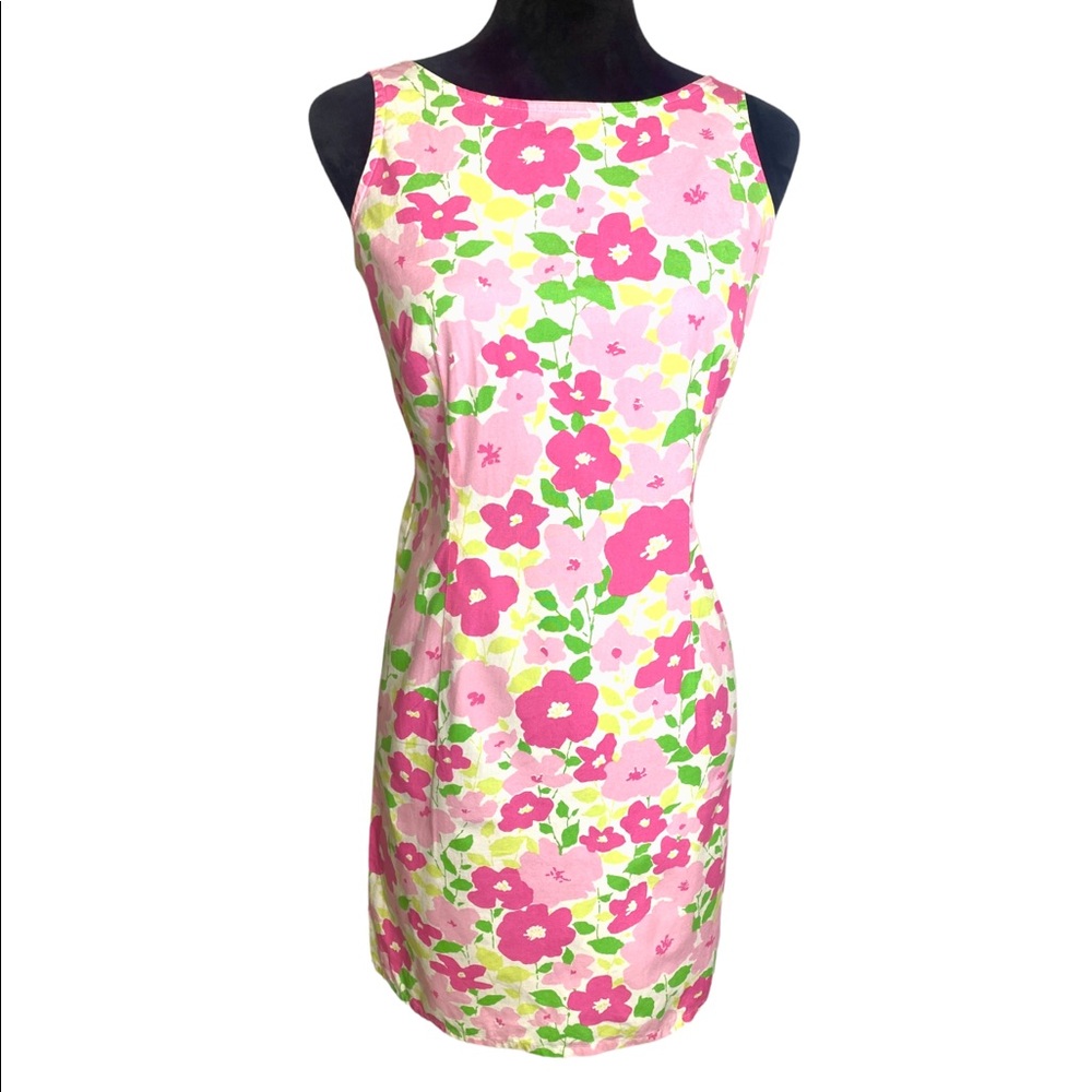 Vintage spring summer floral print dress size 4P